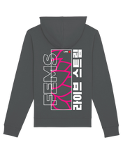 Load image into Gallery viewer, Fems Hoodie met Roze achterkant
