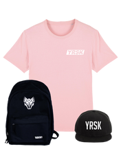 Load image into Gallery viewer, Pakket 2: Yarasky Rugzak + YRSK T-shirt + YRSK Snapback

