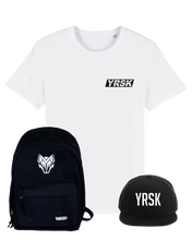 Load image into Gallery viewer, Pakket 2: Yarasky Rugzak + YRSK T-shirt + YRSK Snapback
